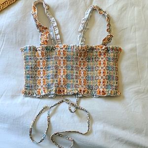 NWT Scrunch Crop Top Bikini